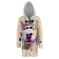 thumbnail image 1 of Bull Terrier Portrait Watercolor Vintage Retro Styles All Over Print 3D Hooded Duffle Toggle Coat Bully Dog Lovers Gifts Idea - 00001, 1 of 6