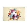 thumbnail image 1 of Bull Terrier Portrait Watercolor Vintage Retro Styles Indoor Rug Bully Dog Lovers Gifts Idea Carpet Living Bed Room Sofa Home Decor - 00001, 1 of 5