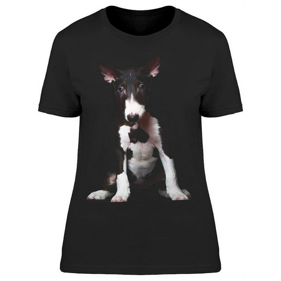 Bull Terrier Puppy Sitting T-Shirt Women -Image by Shutterstock, Female Small
