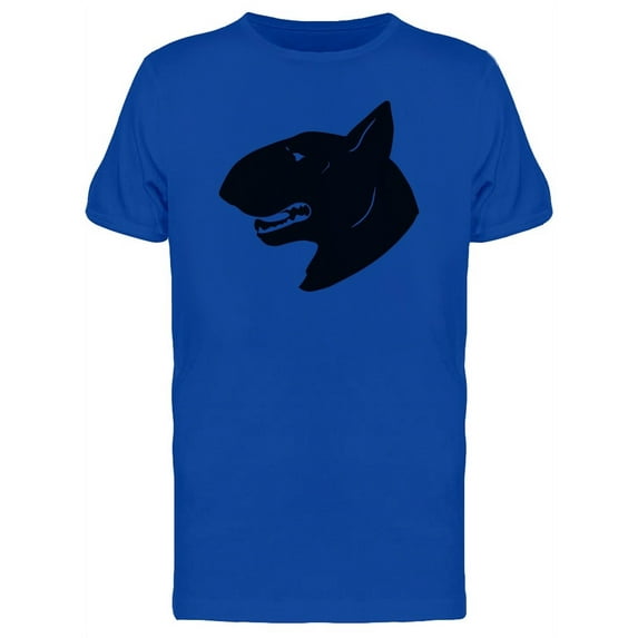 Bull Terrier Sideview Silhouette T-Shirt Men -Image by Shutterstock, Male x-Large