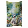 thumbnail image 1 of Bull Terrier Spring Path Kitchen Towel, 1 of 5