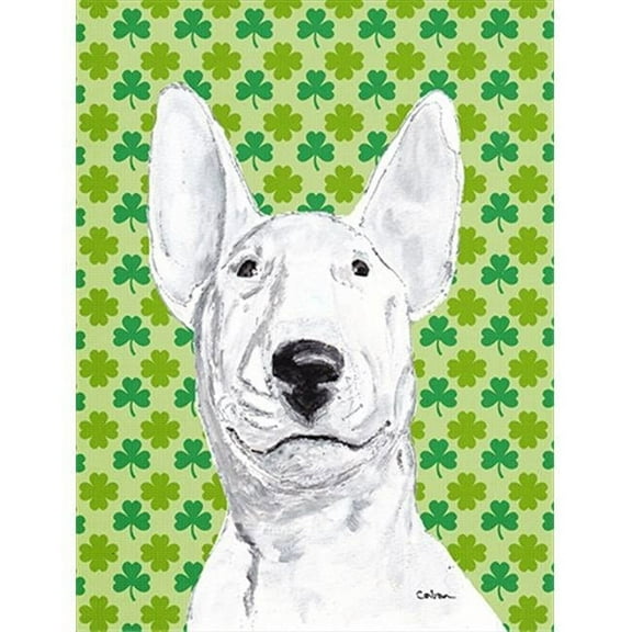 Bull Terrier St Patricks Irish Flag Garden Size