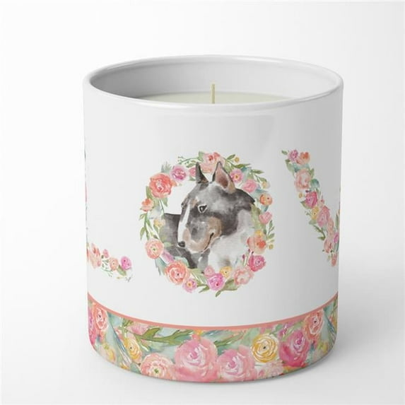 Bull Terrier Style 5 LOVE 10 oz Decorative Soy Candle
