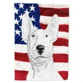 thumbnail image 1 of Bull Terrier USA American Flag Garden Flag, 1 of 3