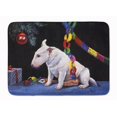 thumbnail image 1 of Bull Terrier under the Christmas Tree Machine Washable Memory Foam Mat, 1 of 1