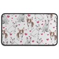 thumbnail image 1 of Bull Terriers and Hearts Door Rugs,Washable Non Slip Door Mats Indoor,Decorative Door Mats,Entry Mat Indoor for Entrance,Bedroom,Kitchen,Bathroom,30"x17", 1 of 6