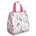thumbnail image 1 of Bull Terriers and Hearts Insulated Lunch Bag for Women & Adults,Large Portable Soft Cooler Lunch Bag,Thermal Food Storage Tote with Pearl Cotton,8.66L,8.75x5.75x9.5 Inch, 1 of 6
