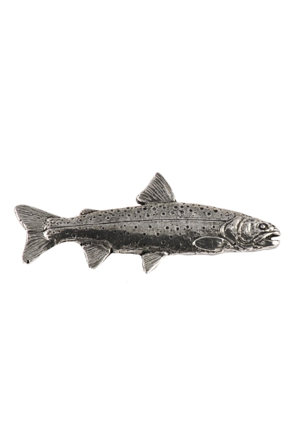 Bull Trout Pin, F024, Pewter, 2”, Fish Lapel Pin, Hat, Pins, Brooch, Brooches, Jewelry, Gift, 100% Handmade in the USA, 200 Fish Designs Available