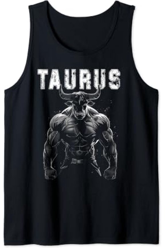 Bull With Muscles Taurus Workout Gym Tank Top Size S-3XL