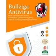 BullZIGA Antivirus Software for Windows, Mac, Android, iOS Key Card, 1 User