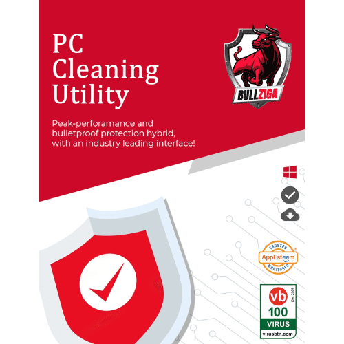 BullZIGA PC Cleaning Utility for Windows (PC Software)1-Year | 1-Device (BullZIGA Antivirus Co)