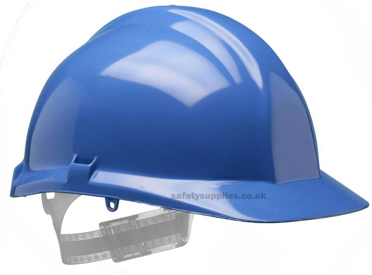 Bullard Blue HDPE Cap Style Hard Hat With 4 Point Rachet Suspension