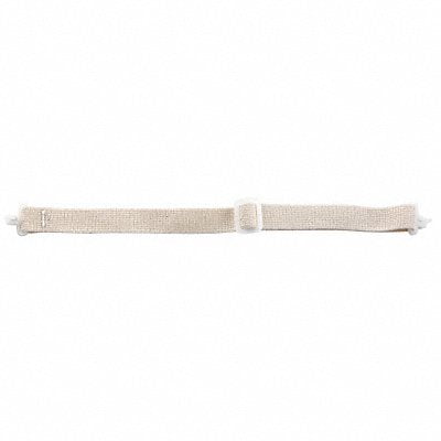 Bullard Chin Strap,Elastic,White,PK5 ES42GGR5