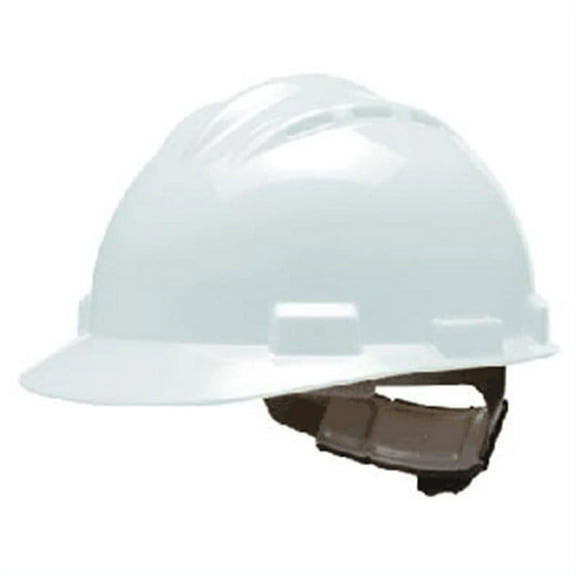 Bullard Standard Series White Polyethylene Hard Cap With 4 Point Flex-Gear Ratc