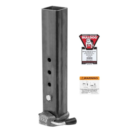 Bulldog 1289210300 BX1 25,000 Pound Max Square Gooseneck Trailer Coupler