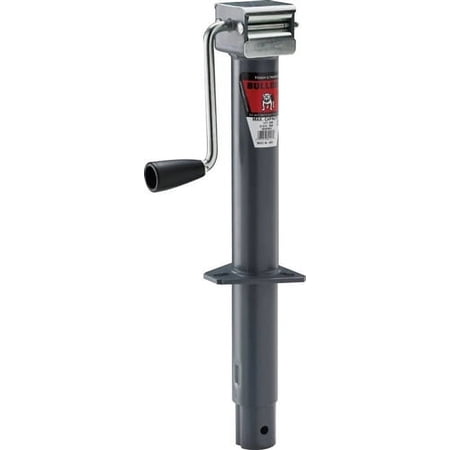 Bulldog 155157 A-Frame Side-Wind Trailer Tongue Jack, 13" Travel - 2,000 Lbs
