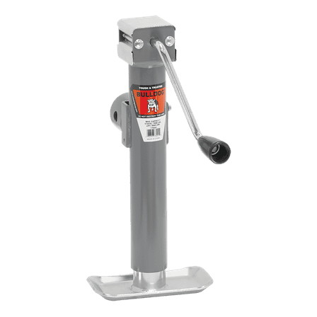 Bulldog 178201 5,000 Pound Capacity Tubular Sidewind Weld On Swivel Trailer Jack