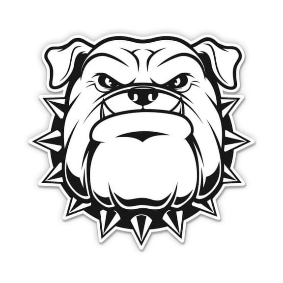 Bulldog - 5" Vinyl Sticker - For Car Laptop I-Pad - Waterproof Decal