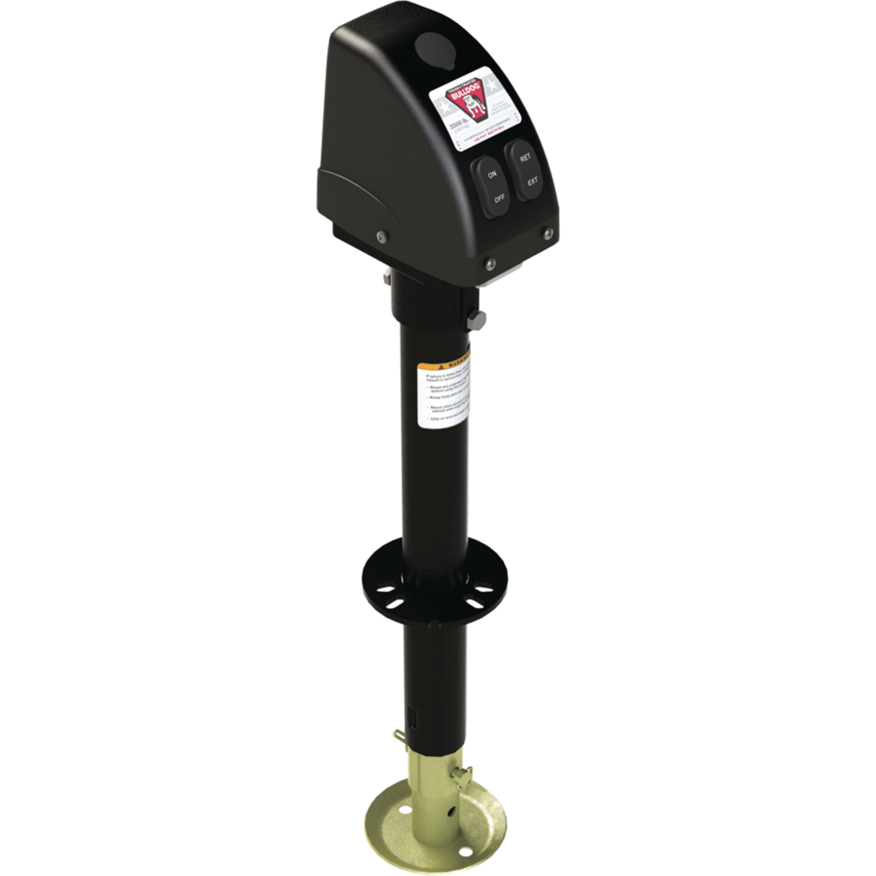 Bulldog 500187 Black 3,500 lb Capacity Powered A-Frame 14″ Travel RV Trailer Jack Sansujyuku sansujyuku.com