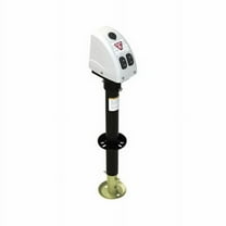 Bulldog A-Frame Powered Drive Trailer Jack 3,500 lbs - 14 in. Lift - Drop Leg - White Cover