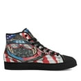 thumbnail image 1 of Bulldog American High Top Canvas Shoes Sneakers Black Size 11, 1 of 7
