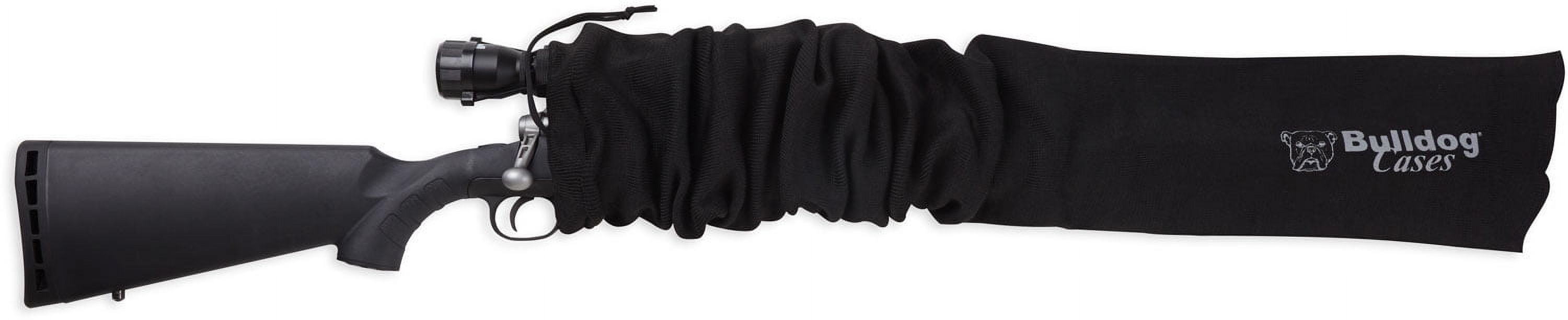 Bulldog BD152 Gun Sock Scoped Rifle 52" x 6" Knit Black