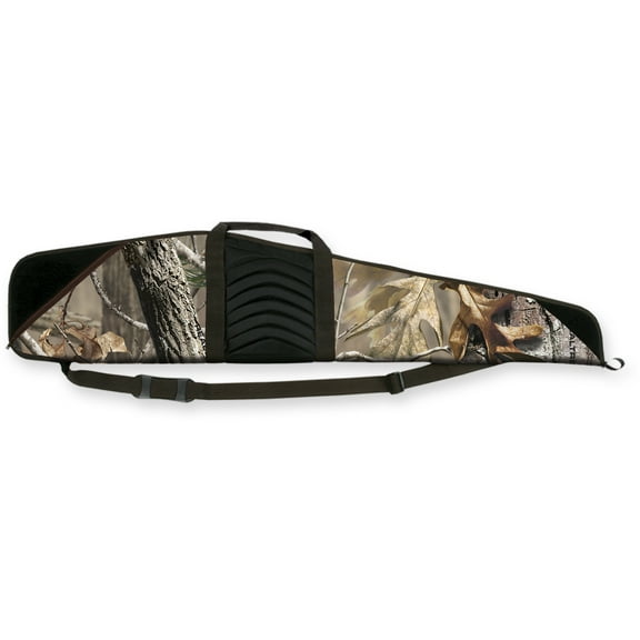 Bulldog BD206 Pinnacle 48" Scoped Rifle Case Nylon Realtree AP Camo with Brown Trim and Black Leather