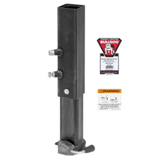 Bulldog BX1 30K Square Gooseneck Trailer Coupler Hex Head Bolt & Nylon Locknut Dual Set Bolts, 4 Hole