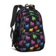 thumbnail image 1 of Bulldog Black Pattern Cute School Backpack Bag with Padded Back and Adjustable Shoulder Straps 16.9 X 12.6 X 5.9 Inches, 1 of 5