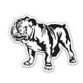 thumbnail image 1 of Bulldog Black and White Dog - 12" Vinyl Sticker Waterproof Decal, 1 of 1