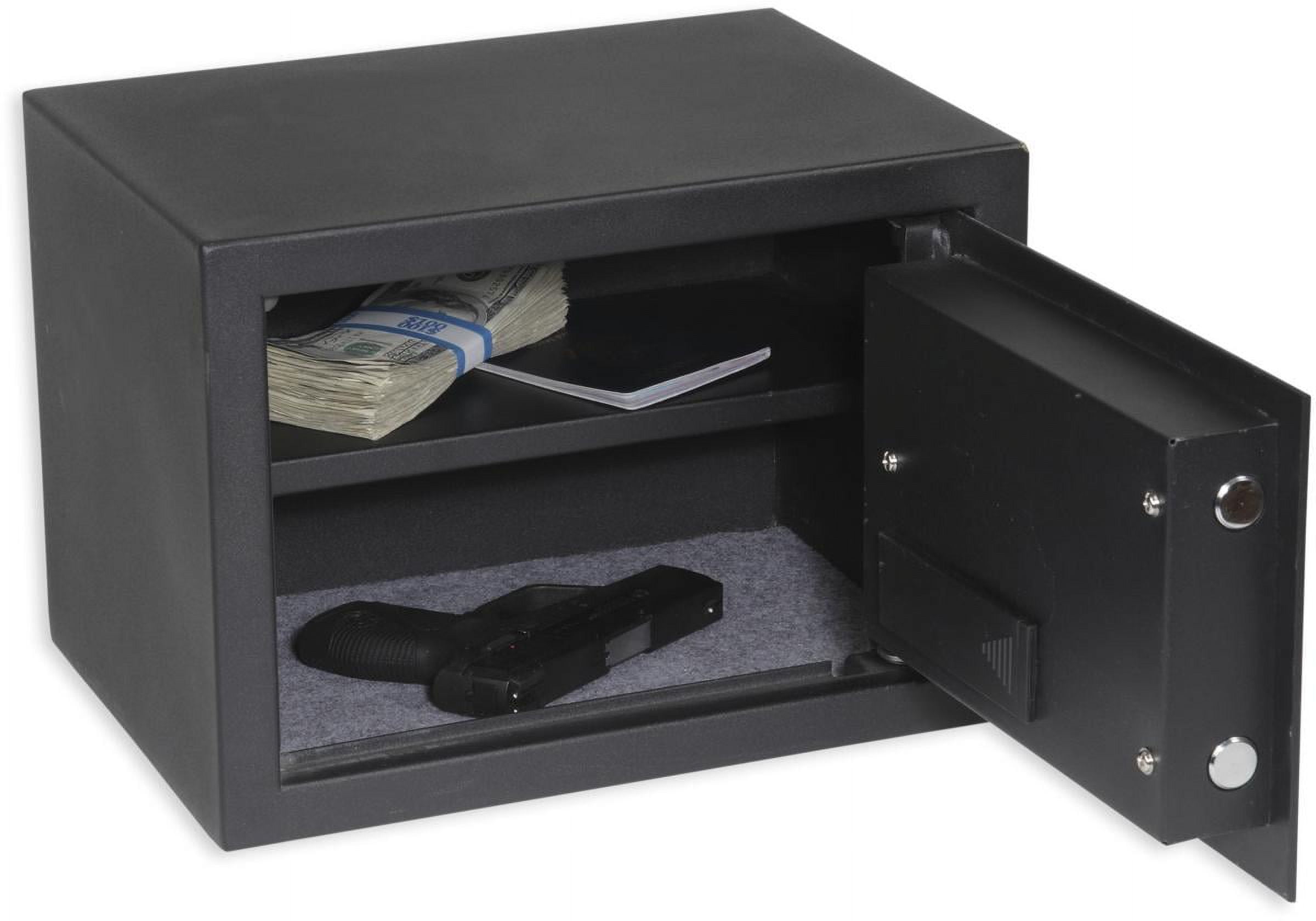Bulldog Cases Medium Digital Pistol Vault, 12" x 10" x 10", Heavy-Duty Steel Construction, Gun Safes