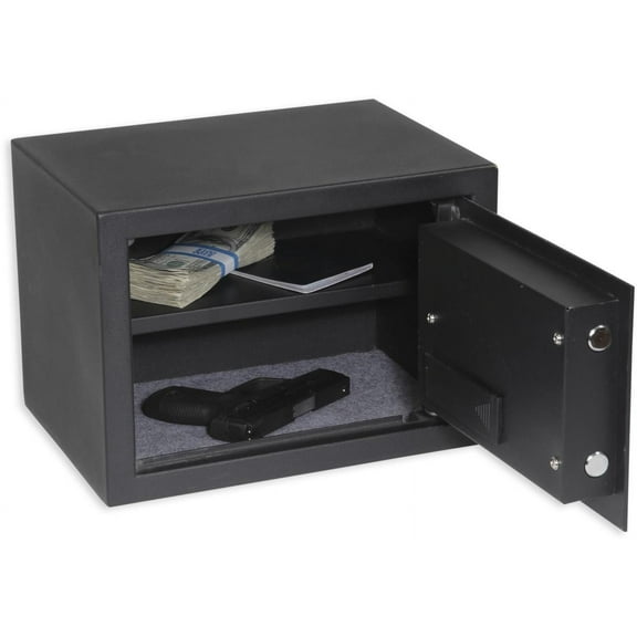 Bulldog Cases Medium Digital Pistol Vault, 12" x 10" x 10", Heavy-Duty Steel Construction, Gun Safes