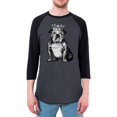 thumbnail image 1 of Bulldog Crown Mens Soft Raglan T Shirt Heather Black-Black SM, 1 of 1
