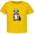 thumbnail image 1 of Bulldog Crown Toddler T Shirt Yellow 2T, 1 of 1