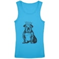 thumbnail image 1 of Bulldog Crown Youth Girls Tank Top Teal YLG, 1 of 1