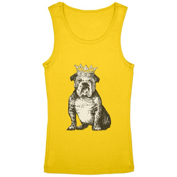 Bulldog Crown Youth Girls Tank Top Yellow YLG