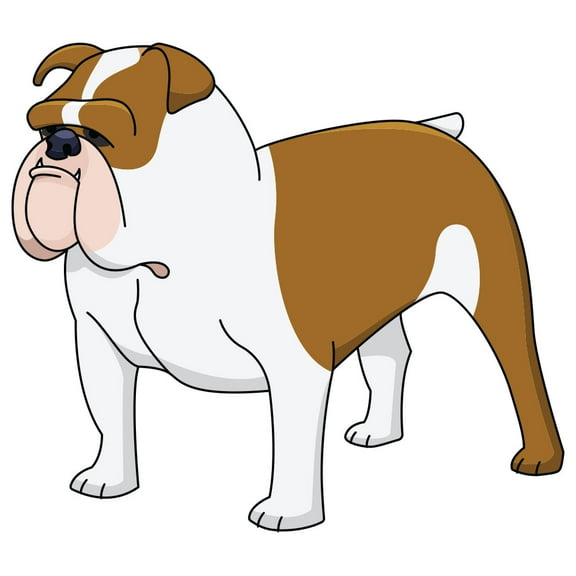 Bulldog Decal | Indoor/Outdoor | Dog Lover Super Cute Sticker for SUV Windows, Dorm Rooms, Bedroom, Offices | SignMission personalized gift | 12"