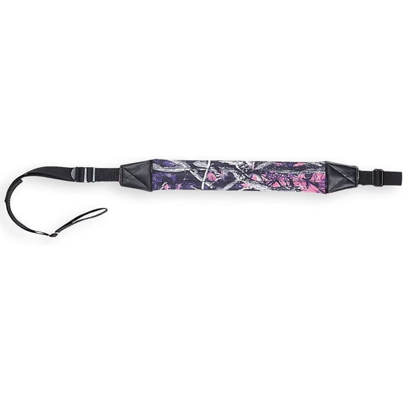 Bulldog Deluxe Padded 1" Quick Detach Swivel Rifle Sling, Muddy Girl Camo