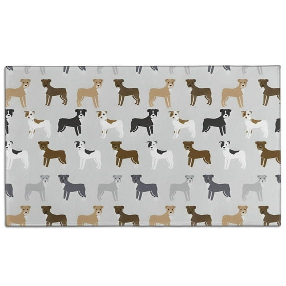 Bulldog Dog Door Rugs,Washable Non Slip Door Mats Indoor,Decorative Door Mats,Entry Mat Indoor for Entrance,Bedroom,Kitchen,Bathroom,17"x30"