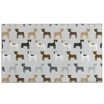 Bulldog Dog Door Rugs,Washable Non Slip Door Mats Indoor,Decorative Door Mats,Entry Mat Indoor for Entrance,Bedroom,Kitchen,Bathroom,17"x30"