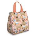thumbnail image 1 of Bulldog Dog and Flower Florals Insulated Lunch Bag for Women & Adults,Large Portable Soft Cooler Lunch Bag,Thermal Food Storage Tote with Pearl Cotton,8.66L,8.75x5.75x9.5 Inch, 1 of 6
