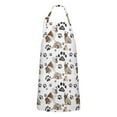 thumbnail image 1 of Bulldog Dog and Footprints Apron-Garden Aprons for Women with Pockets-Cotton Linen Waterproof Kitchen Cooking Gardening Aprons Adjustable for Kitchen,Cooking,BBQ and Salon 33x27 Inch, 1 of 7
