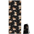 thumbnail image 1 of Bulldog Dog and Footprints Hot Yoga Mat Towel Non Slip for Hot Yoga - Quick-Drying Yoga Mat Cover with 4 Corner Pockets with Travel Bag - Hot Yoga Towel Non Slip Grip Moisture Wicking Sweat 70"x26", 1 of 6
