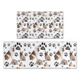 thumbnail image 1 of Bulldog Dog and Footprints Kitchen Rugs Sets Of 2,Anti Fatigue Kitchen Mat Rugs Non Slip Washable,Decorative Kitchen Floor Mats for Kitchen,Sink,Laundry,17"x30"+17"x47", 1 of 7
