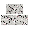 thumbnail image 1 of Bulldog Dog Kitchen Rugs Sets Of 2,Anti Fatigue Kitchen Mat Rugs Non Slip Washable,Decorative Kitchen Floor Mats for Kitchen,Sink,Laundry,17"x30"+17"x47", 1 of 7