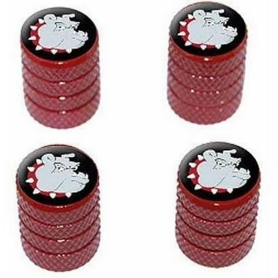 Bulldog Dog Tire Rim Wheel Aluminum Valve Stem Caps, Multiple Colors