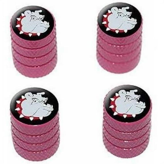 Bulldog Dog Tire Rim Wheel Aluminum Valve Stem Caps, Multiple Colors