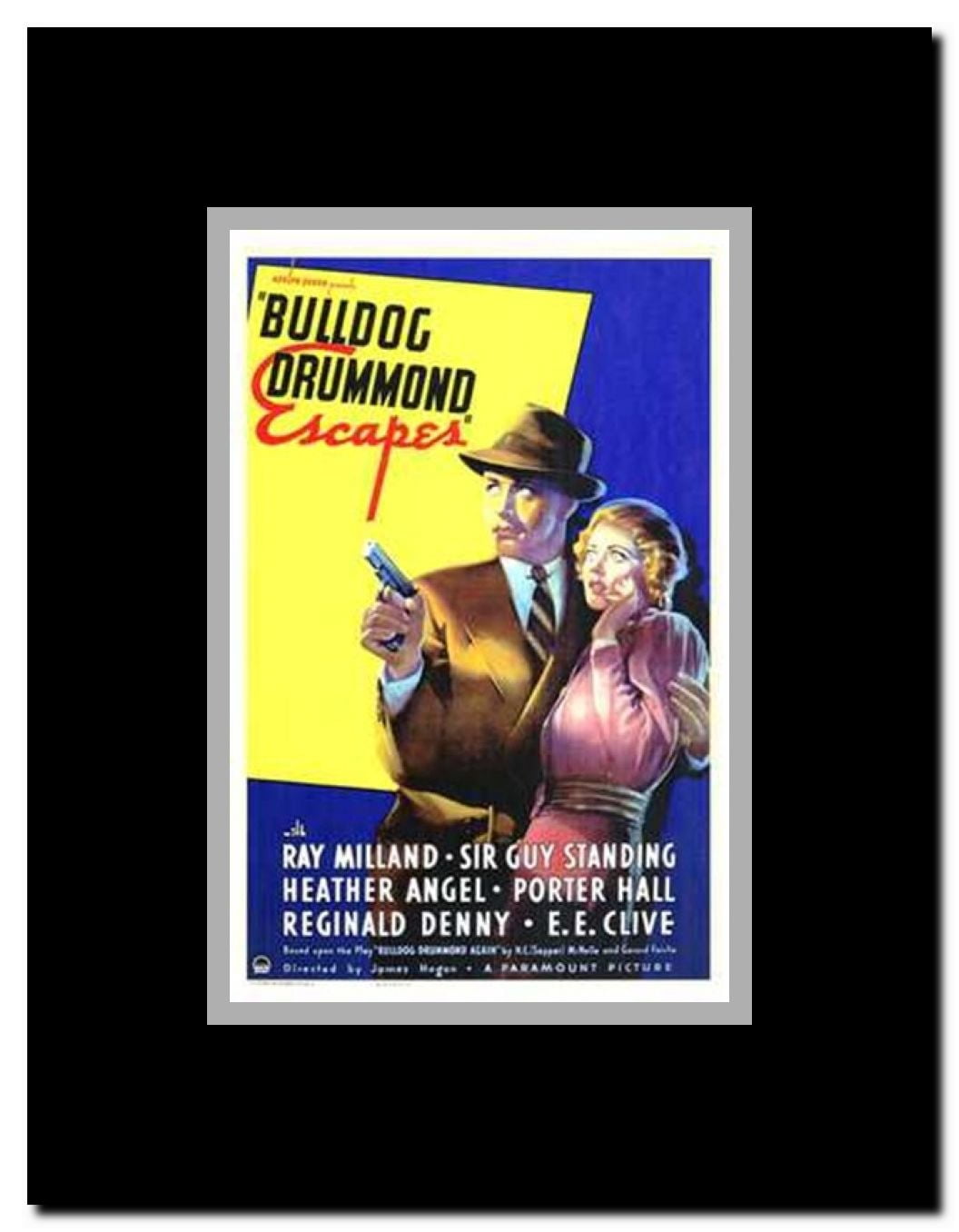 Bulldog Drummond Escapes Framed Movie Poster