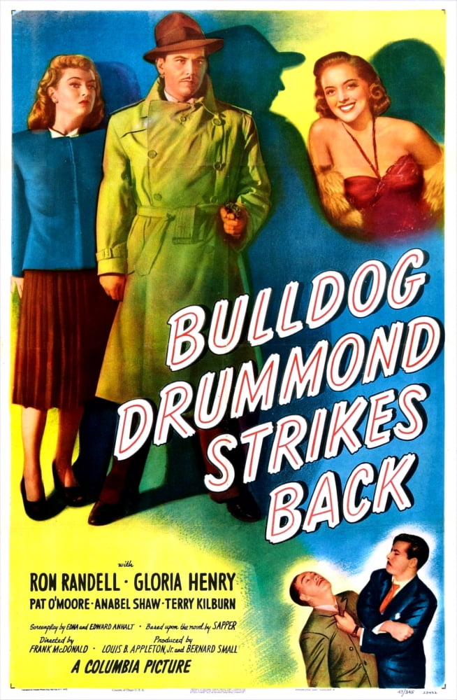 Bulldog Drummond Strikes Back U Canvas Art - (11 x 17)