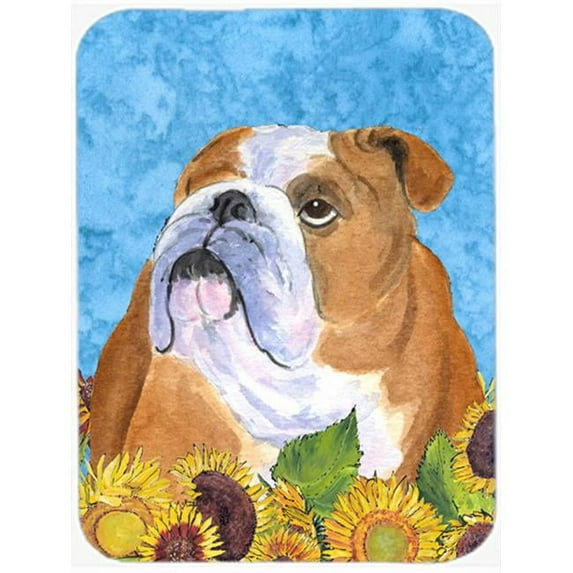 Bulldog English Glass Cutting Board - Large